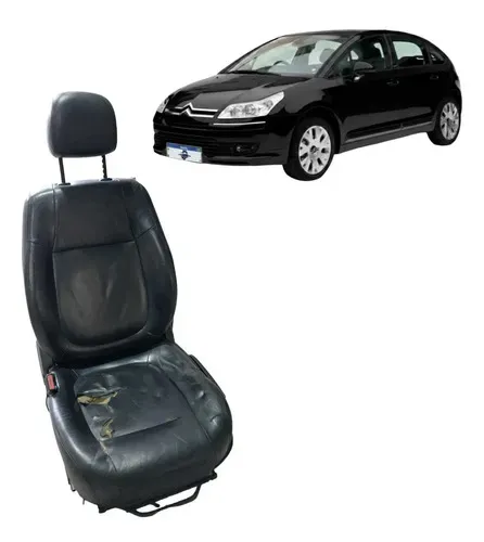 Banco Dianteiro Esquerdo Citroen C4 2011 Uzad0 Preto