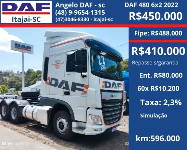 DAF 480 6x2 2022