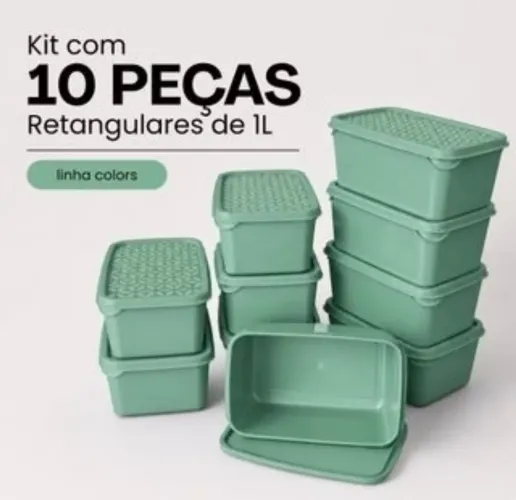 Kit 10 potes de 1litro