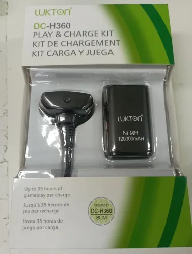 Bateria para controle Xbox 360 e carregador