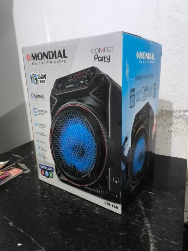 Caixa de Som Amplificada Mondial, NOVO! NUNCA UTILIZADO!