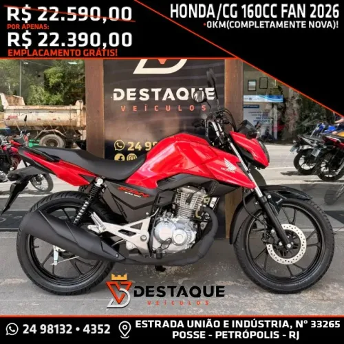 HONDA / CG 160CC FAN 2026 0KM