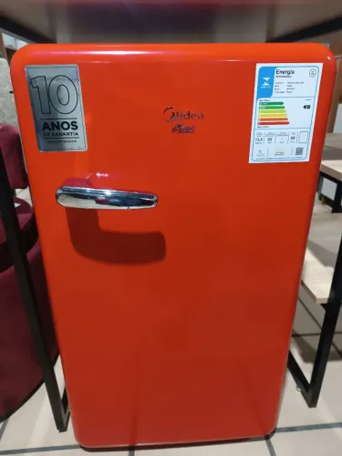 Frigobar Midea Retrô Vermelho Rubi