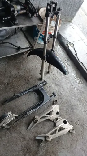 Kit freio a disco e balança+bacalhau para 125 vareta ou fan modelo 2010