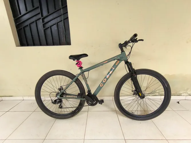 Bicicleta Colli Bike Collina Aro 29 Alumínio Freio A Disco Cor Verde Militar