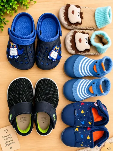 Kit Tênis infantil menino tam 19