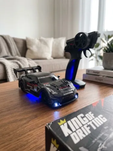 Carrinho Controle Remoto Drift 4x4 - Manobras radicais, Alta Velocidade Farol e Leds.
