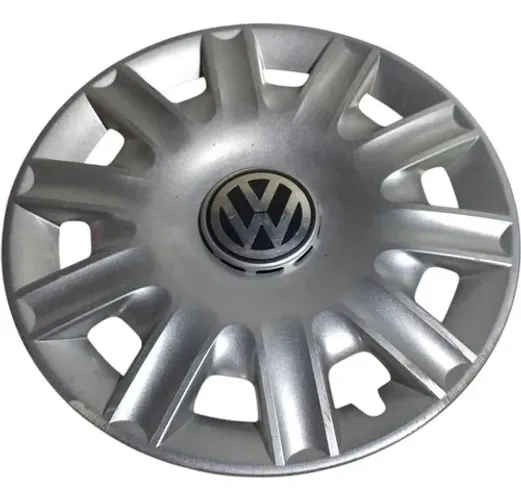 Calota Roda Aro 15 Volkswagen Polo Fox 2010/2014 5z0601147d Prata