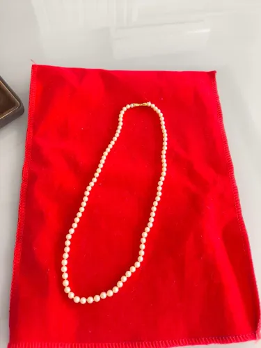 Colar de Pérolas Legítimas - Fecho Ouro 18K - 40 cm