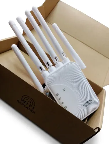 Repetidor Wifi dual band 6 Antenas 1200mbps 5ghz 2.4ghz