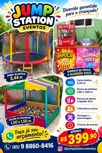 ? Aluguel de Pula-Pula, Piscina de Bolinhas, Pipoca e Algodão-Doce