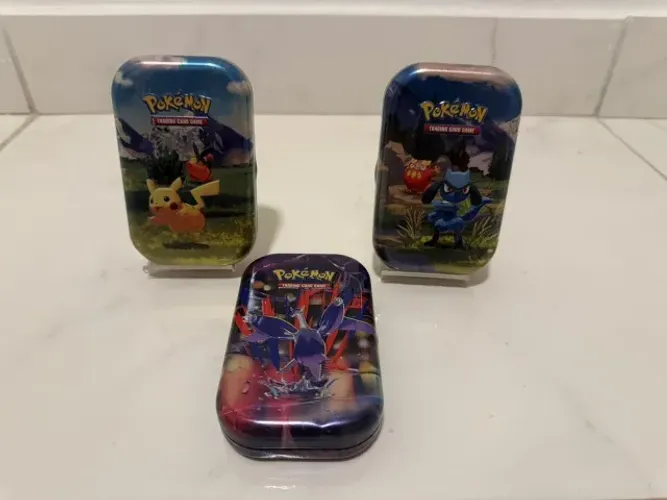 Lata Pokemon Original, somente a lata para itens de colecionador sem cards.