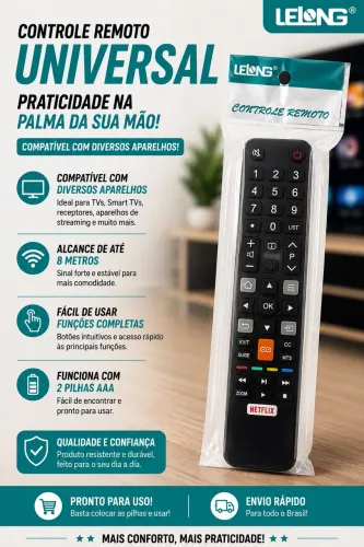 Controle Remoto Universal LELONG 7811