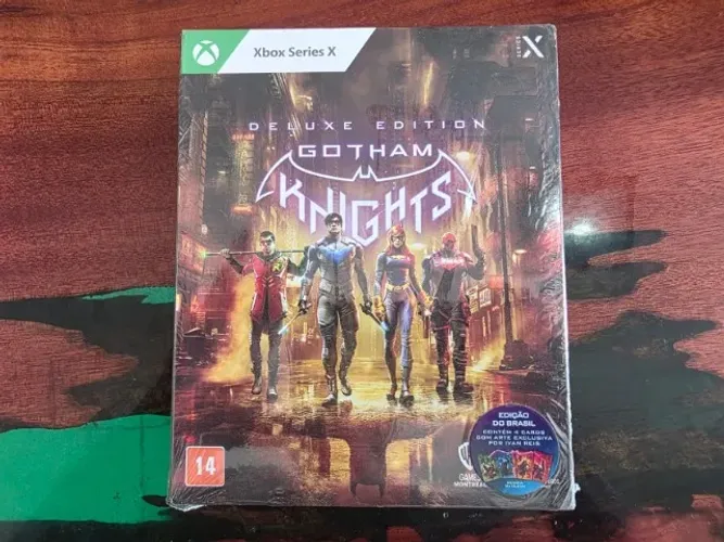 Jogo xbox series x Gothan Knights deluxe edição especial lacrado