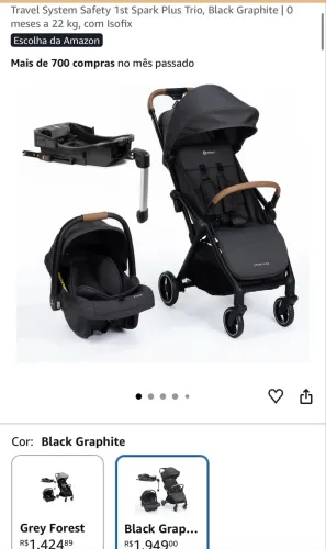 Vendo carrinho de bebê completo 
