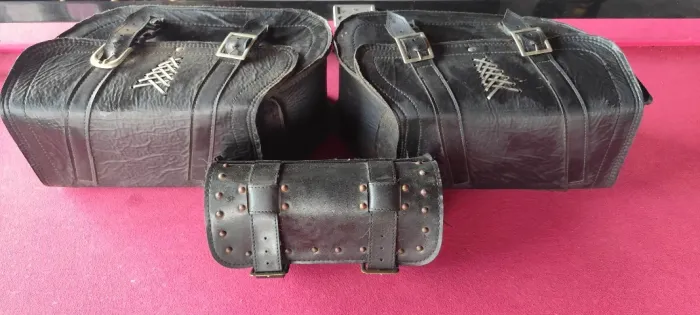 Alforges Laterais Custom + Bolsa de Ferramentas - Excelente Custo-Benefício
