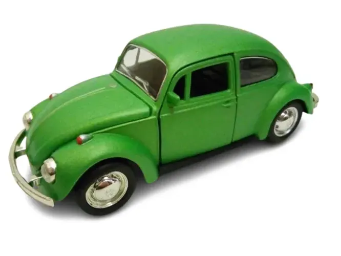 Carrinho miniatura de Ferro Fusca Volkswagen 1967 abre portas
