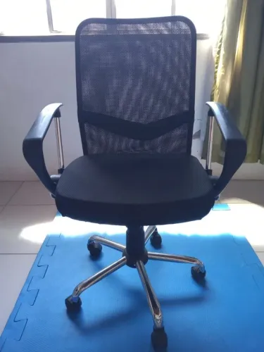 Cadeira de Escritório Tela Mesh preto