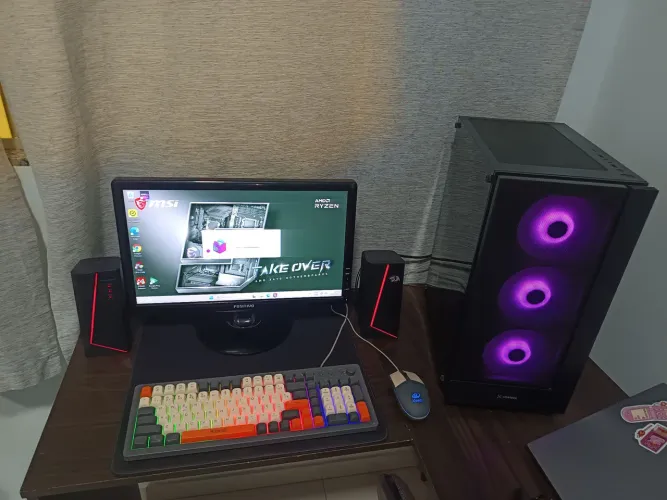 PC gamer completo - Ryzen 5 + 16GB RAM + RX 580 8GB