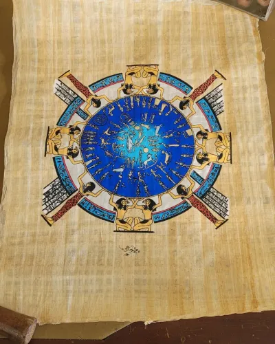 Zodíaco de Dendera - papiro