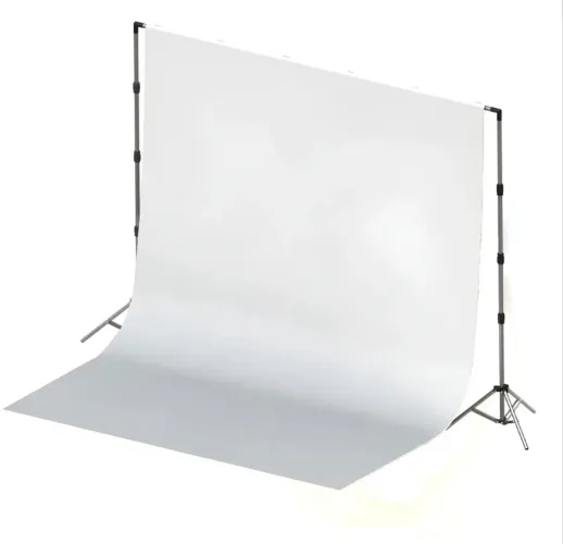 Suporte com pano de fundo infinito para estúdio fotográfico 2x3m