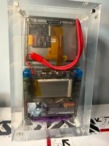 GameBoy Advance SP Tela IPS Bateria aprimorada Carcaça e Som + Acrilico + Case + Flashcard