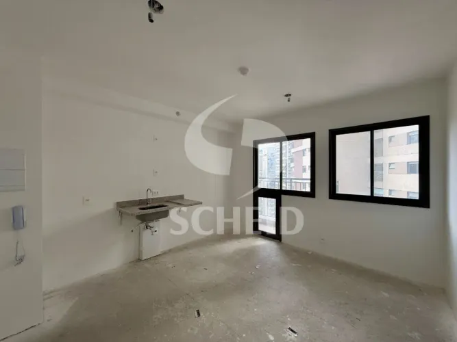 Studio no Brooklin: conforto, praticidade e seguranã.23m² Aceita pet.