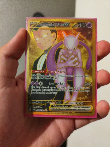 Mewtwo ex dourado NN inglês 