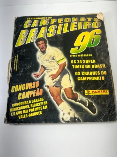 Álbum Panini Campeonato Brasileiro 96 antigo e colecionável