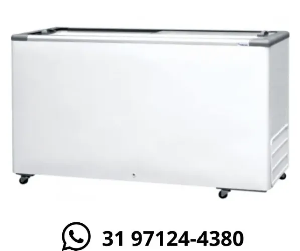 Freezer Horizontal 503 Litros Tampa de Vidro