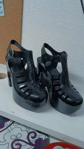 Sandália Melissa Aranha 79/16 Heel pretos.