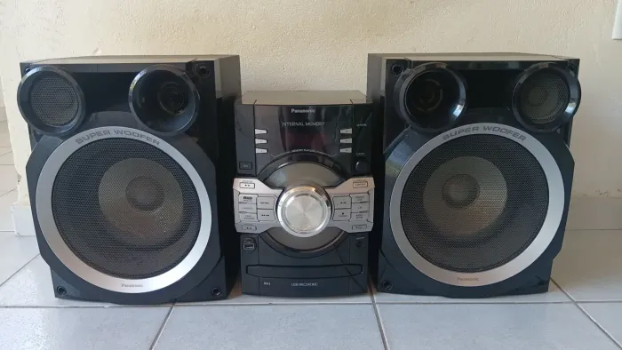 Mini System Panasonic Potente - Som Funcionando / CD com Defeito