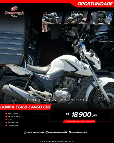 Cg160 Cargo CBS 2024 | Apenas 29.000Km (COM GARANTIA)