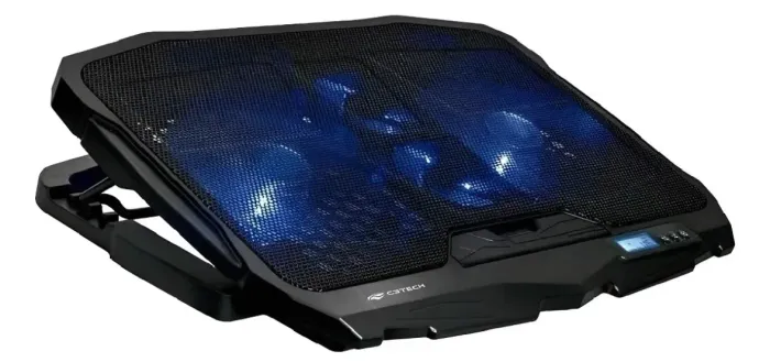Base Para Notebook Gamer 17,3'' C3Tech 4 Coolers Led Azul USB