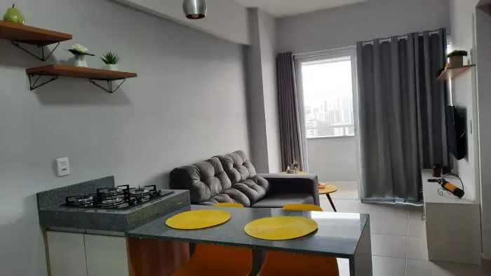Unique Studio loft com 39m² - Mobiliado - Andar Alto - São Brás - Belém PA