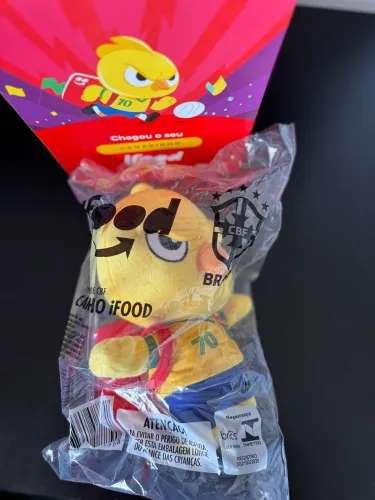 Pelúcia Canarinho iFood x CBF Oficial | Nova e Lacrada