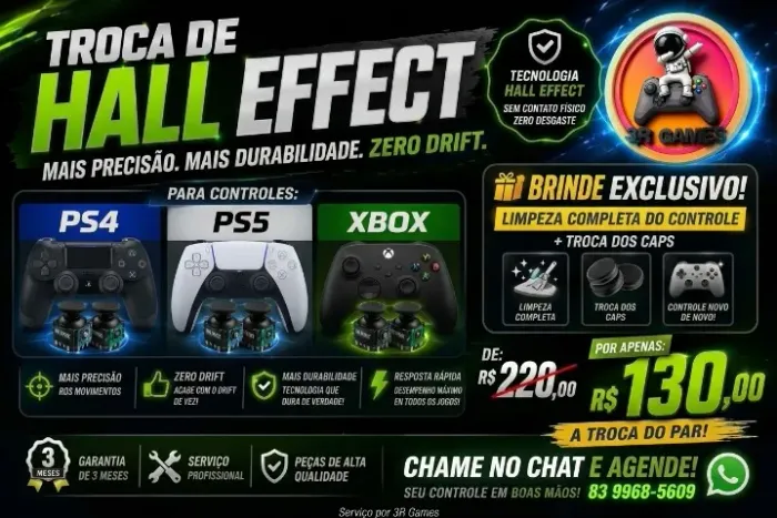 Hall Effect No seu controle