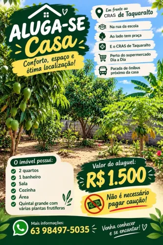 Alugo casa