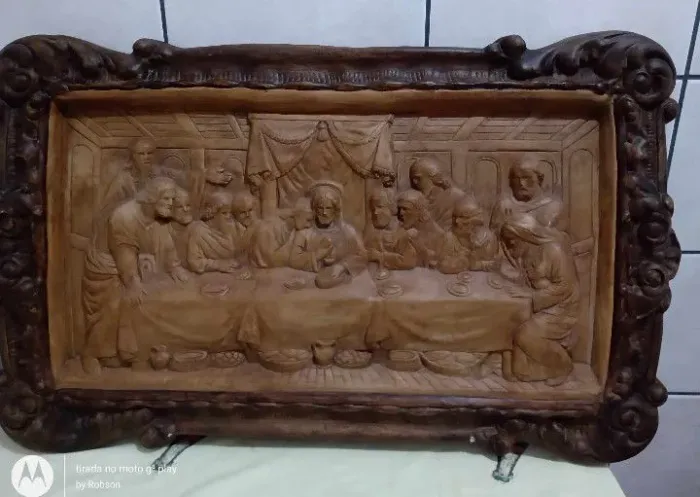 Vendo quadro santa ceia gesso