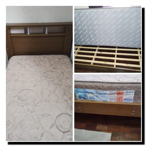 Cama de solteiro com colchão