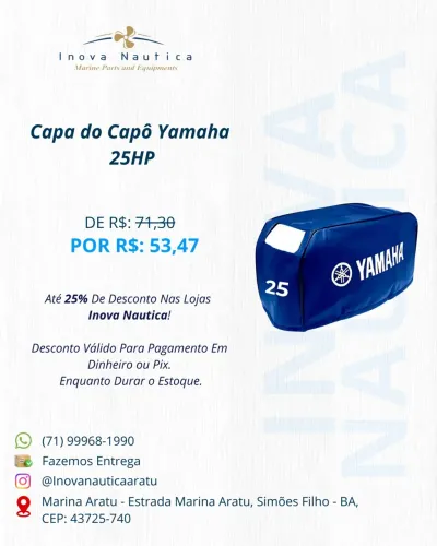 Capa do Capô Yamaha 25HP