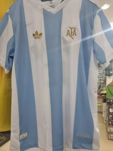 Camiseta Retro Argentina Edicao Especial 50 anos