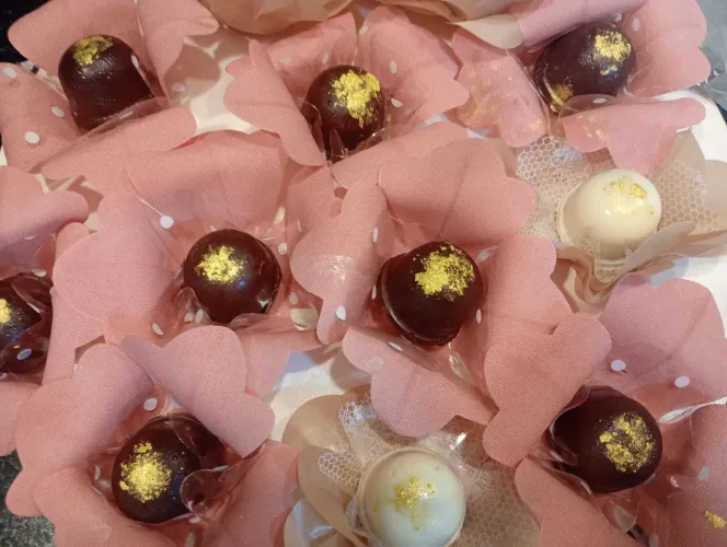 Doces finos trufas