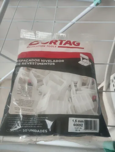 Espaçadores niveladores de piso de 1,5 e 1,0 mm