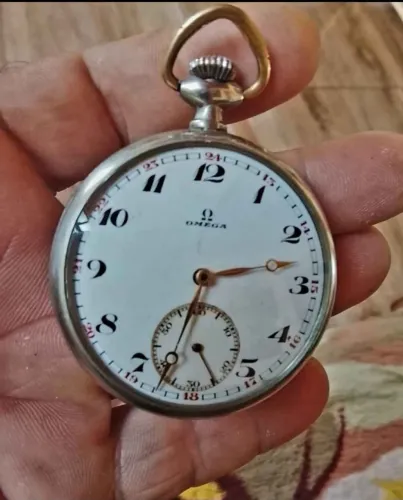 Relógio bolso Omega Ferradura.