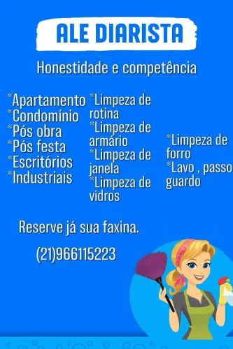 Faço faxina/diarista