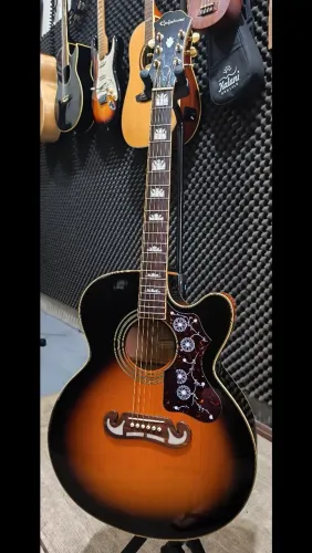 IMPONENTE! VIOLÃO EPIPHONE - 3X SEM JUROS NOS CARTÕES - ESTUDO TROCAS 