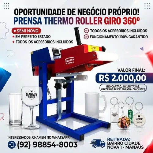 Prensa Thermo roller 360°