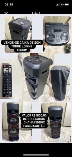 Caixa de Som LG XBOOM RCN9 Bluetooth 