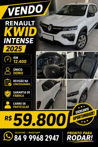 Renault Kwid Intense 1.0 Flex 12V 5P Mec. 2025